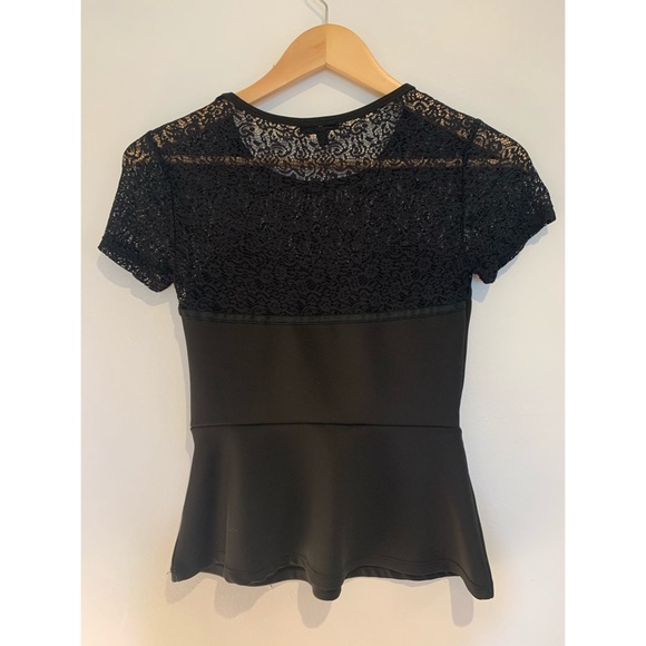 Dynamite Peplum Lace Shirt - Picture 2 of 5